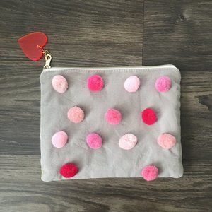 Taylor Elliot Pink Pom Pom Pouch